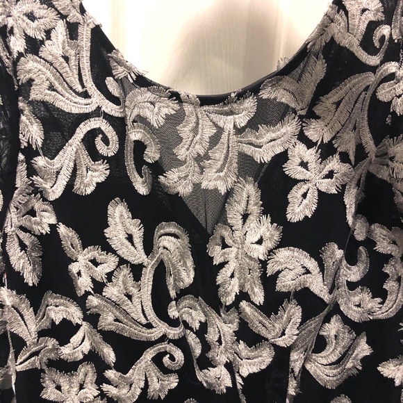 JS Collections Embroidered Mesh Gown Sz 8 NWT - Picture 11 of 13